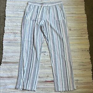 Women's Striped Wide Leg Pants